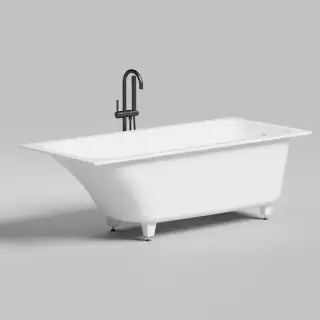 Salini Orlanda Ванна из S-Sense встраиваемая, прямоугольная, 170х75 см, цвет: белый глянцевый 102017G