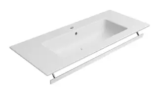 GSI Pura Раковина подвесная/накладная 102,6x46 см, 1 отверстие, с переливом, цвет: white matt 8886109