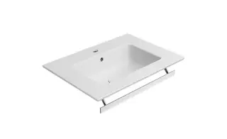 GSI Pura Раковина подвесная/накладная 62,6x46 см, 1 отверстие, с переливом, цвет: белый матовый 8884109