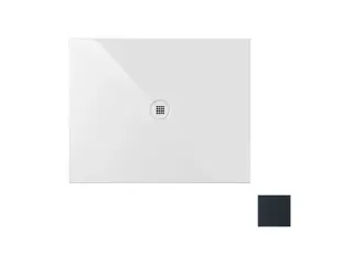 GSI Pura H2 Душевой поддон керамический 100x80x2h см, цвет: ardesia opaco 46100826