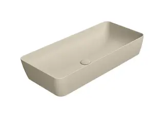 GSI Nubes Раковина чаша 80x40x14h см, без перелива, без д/к, цвет: creta opaco 904008