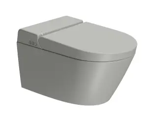 GSI WClean Унитаз подвесной умный, функция биде, безободковый, крышка микролифт, цвет: cenere opaco 7418K17