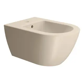 GSI Pura Биде подвесное с 1 отверстием под смеситель и переливом, без крепежа, цвет: creta opaco 8865108