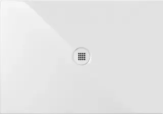 GSI Pura H2 Душевой поддон керамический 100x70x2h см, цвет: белый матовый 46100709