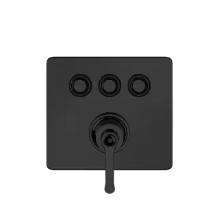 Gessi Hi-Fi Eclectic Смеситель для ванны встраиваемый,3 потребителя,внешняя часть, цвет: matte black 65244#299