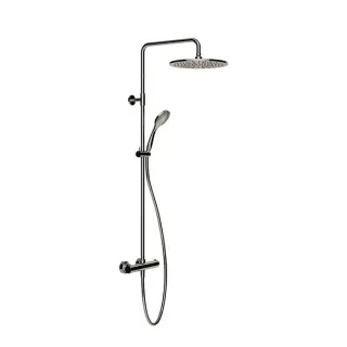 Gessi Emporio Shower Душевая стойка: термостат, верхний душ, лейка,шланг, цвет: finox brushed nickel 35183#149