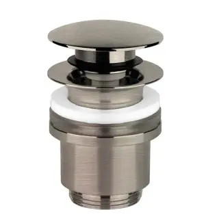 Gessi Technical Accessories Донный клапан для раковины, “Stop&Go”, c перел., цвет: Finox Br. Nickel 01408#149