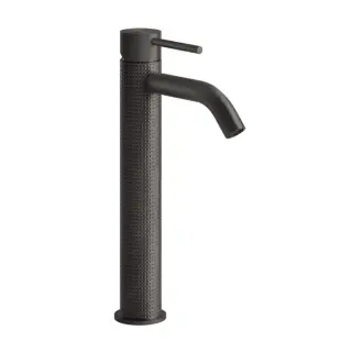 Gessi 316 Смеситель для раковины высокий без дон. клап. однорыч., цвет: black metal brushed PVD 54409#707