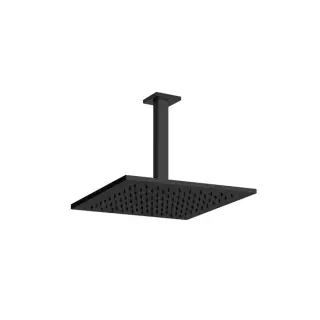 Gessi Emporio Shower Верхний душ 30x30 см 1 вид струи, кронштейн потолочный 26 см, цвет: matte black 47366#299