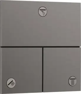 Hansgrohe ShowerSelect E Переключатель потоков воды на 3 источника, внеш. ч., цвет: шлиф. черн хром 15573340