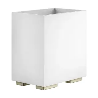Gessi Inverso Корзина для мусора, 25x17x25,7h см, белая, цвет: warm bronze brushed PVD 20990#726