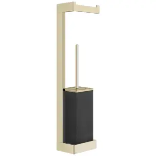 Gessi Inverso Стойка напольная - ершик, держатель бумаги, цвет: brushed brass PVD 20868#727