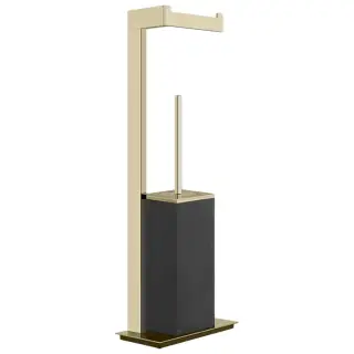 Gessi Inverso Стойка напольная - ершик, держатель бумаги, цвет: brushed brass PVD 20934#727