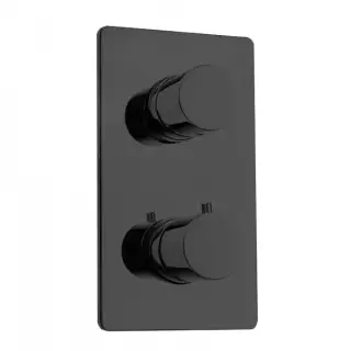 Bossini Oki Смеситель термостатический, встраиваемый, с девиатором, цвет: mat black Z00002.073