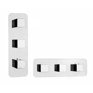 Bossini Cube Смеситель термостатический, с запорным вентилем, на 2-4 потребителя, цвет: chrome Z032204.030