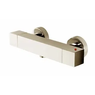 Bossini Cube Смеситель для душа накладной термостатический, без излива, цвет: satin nickel Z004103.094