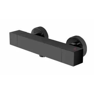 Bossini Cube Смеситель для душа накладной термостатический, без излива, цвет: mat black Z004103.073