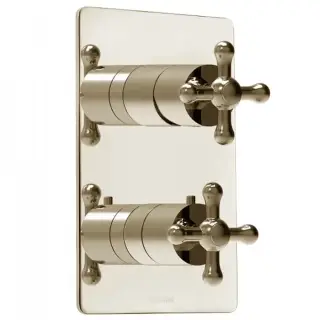 Bossini Liberty Смеситель термостатический, встраиваемый, с девиатором, цвет: satin nickel Z00068.094