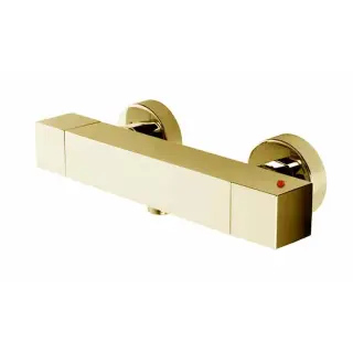 Bossini Cube Смеситель для душа накладной термостатический, без излива, цвет: gold Z004103.021
