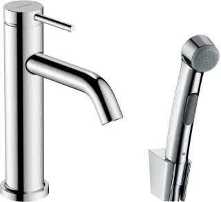 Hansgrohe Tecturis S Смеситель для раковины однорычажный с гигиеническим душем, цвет: хром 73211000