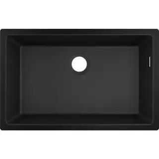 Hansgrohe S51 Кухонная мойка встраиваемая снизу 1 чаша 71x45 см, цвет: черный графит 43432170