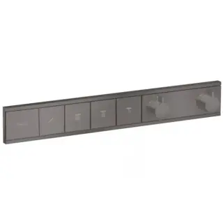 Hansgrohe RainSelect Термостат для душа встраиваемый на 4 потребителя, цвет: шлифованный черный хром 15382340