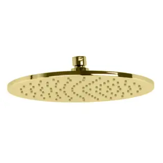 Fima Carlo Frattini Верхний душ из латуни круглый 25х25 см, цвет: золото брашированное F2621/2OS