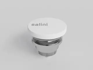 Salini D 604 Донный клапан для раковины из S-Sense, фиксированный универсальный цвет: белый глянцевы 166202G