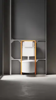 Salini Puro Инсталляция для подвесных унитазов 50x13,5x112h см, цвет: оранжевый 30P1WFST111