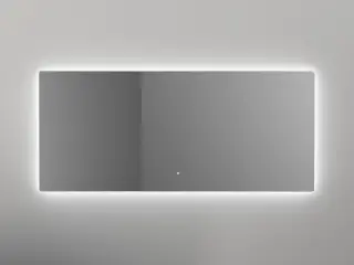 Salini Ombra Зеркало для ванной с подсветкой прямоугольное, антизапотевание 140x70h см, цвет: белый 27M021470BH