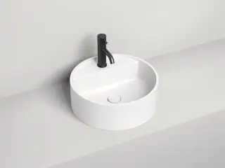 Salini Armonia Top 02 Раковина накладная круглая 45x45x16h см, цвет: белый глянцевый 130116G