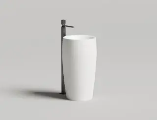 Salini Alda 03 Раковина напольная круглая, д/к, сифон 47x47x90h см, матовый цвет: RAL 130321MF