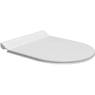 GSI Pura Крышка-сиденье тонкое для унитаза с микролифтом, крепление хром, цвет: белый глянцевый MS86CSN11