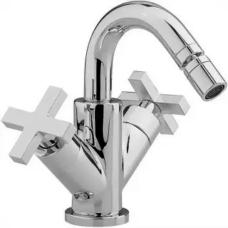 Cisal Barcelona Quad Смеситель для биде на 1 отверстие, с донным клапаном, цвет: Chrome BQ00155021