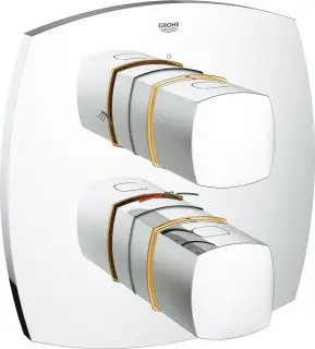 Grohe Grandera Термостатический смеситель для душа встраиваемый, цвет: хром/золото 19937IG0