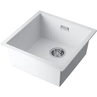 Omoikiri Yamakawa 45T-U/I-WH Кухонная мойка Tetogranit 45,6x45,6 см, цвет: белый 4993310