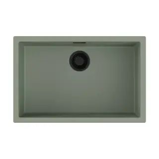 Omoikiri Yamakawa 75-U/I-WG Кухонная мойка Artceramic 75,6x45,6 см, цвет: wind green 4993181
