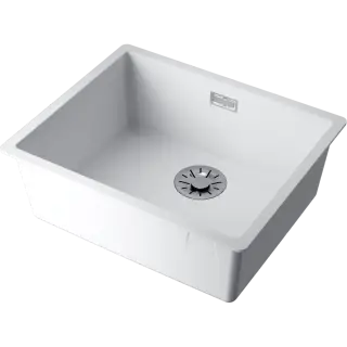 Omoikiri Yamakawa 55-Integra-WH Кухонная мойка Artceramic 55,6x45,6 см, цвет: белый 4997265