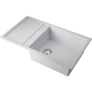 Omoikiri Sumi 86A-WH Кухонная мойка Artceramic 86x50 см, цвет: белый 4997104