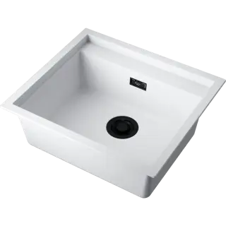 Omoikiri Sintesi 57-WH Кухонная мойка Artceramic 57x50 см, цвет: белый 4997141