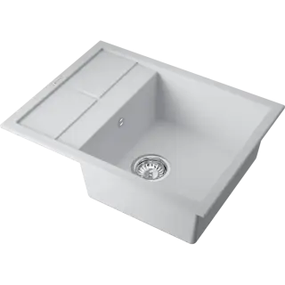 Omoikiri Sumi 65A-WH Кухонная мойка Artceramic 65x50 см, цвет: белый 4993861