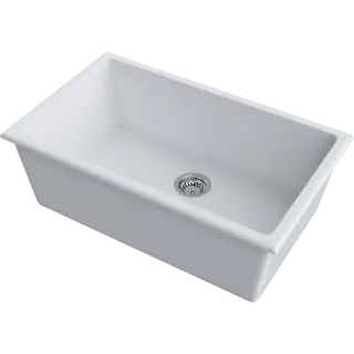 Omoikiri Okinoshima 76-U/I-WH Кухонная мойка Natceramic 76x46 см, цвет: белый 4997145