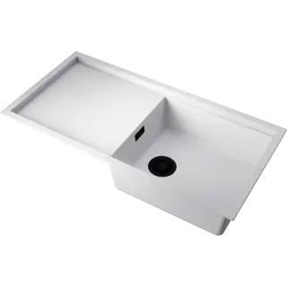 Omoikiri Sintesi 100-WH Кухонная мойка Artceramic 100x50 см, цвет: белый 4997126