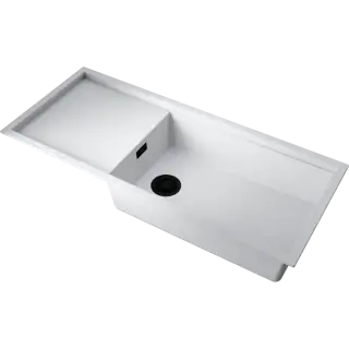 Omoikiri Sintesi 116-WH Кухонная мойка Artceramic 116x50 см, цвет: белый 4997121