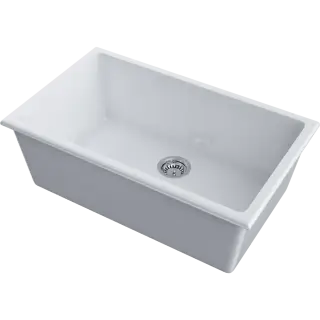 Omoikiri Okinoshima 76-U/I-WH Glossy Кухонная мойка Natceramic 76x46 см, цвет: белый 4997151