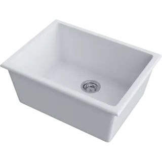 Omoikiri Okinoshima 61-U/I-WH Кухонная мойка Natceramic 61x46 см, цвет: белый 4997062