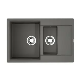 Omoikiri Daisen 78-2T-PL Кухонная мойка Tetogranit 78x51 см, цвет: платина 4993533