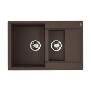 Omoikiri Daisen 78-2T-DC Кухонная мойка Tetogranit 78x51 см, цвет: темный шоколад 4993534