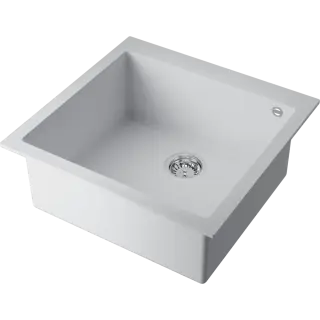 Omoikiri Bosen 57A-WH Кухонная мойка Artceramic 57x50 см, цвет: белый 4993820