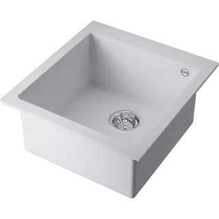 Omoikiri Bosen 47A-WH Кухонная мойка Artceramic 47x50 см, цвет: белый 4993817